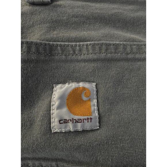 Carhartt Relaxed Fit Mens Canvas gray shorts Size 46 Work Durable Sturdy - Picture 6 of 6